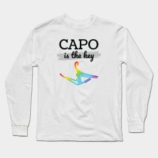 Capo is the Key Colorful Capo Light Theme Long Sleeve T-Shirt